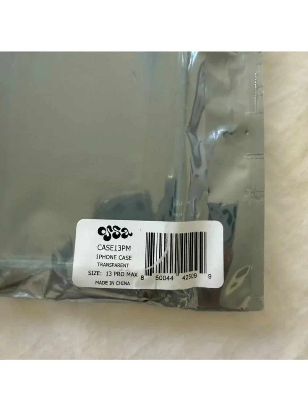 OSSA Transparent iPhone Case NIB iPhone 13 PRO MAX